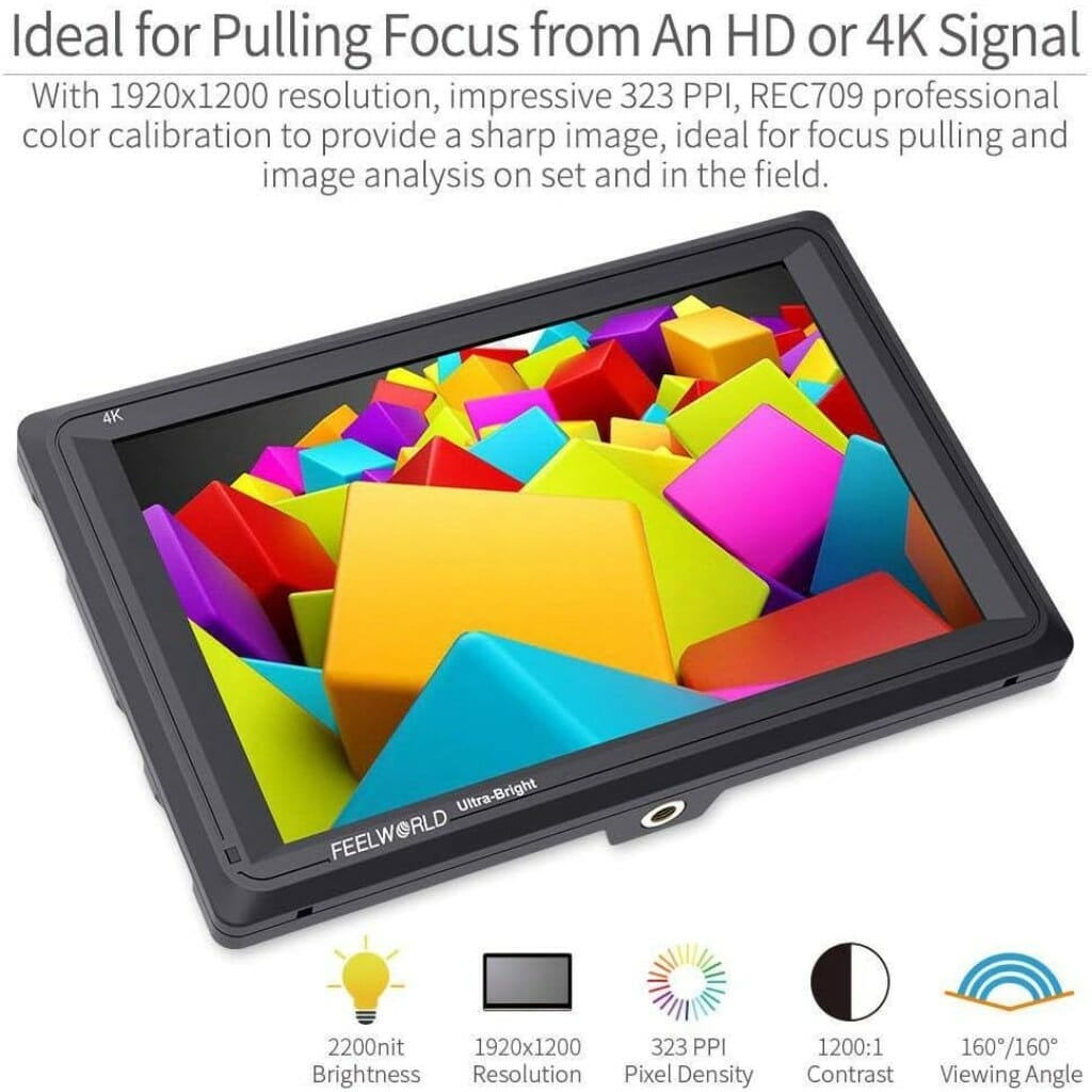 FEELWORLD FW279 7 Inch 2200nit Ultra Bright DSLR Camera Field Monitor - Image 8