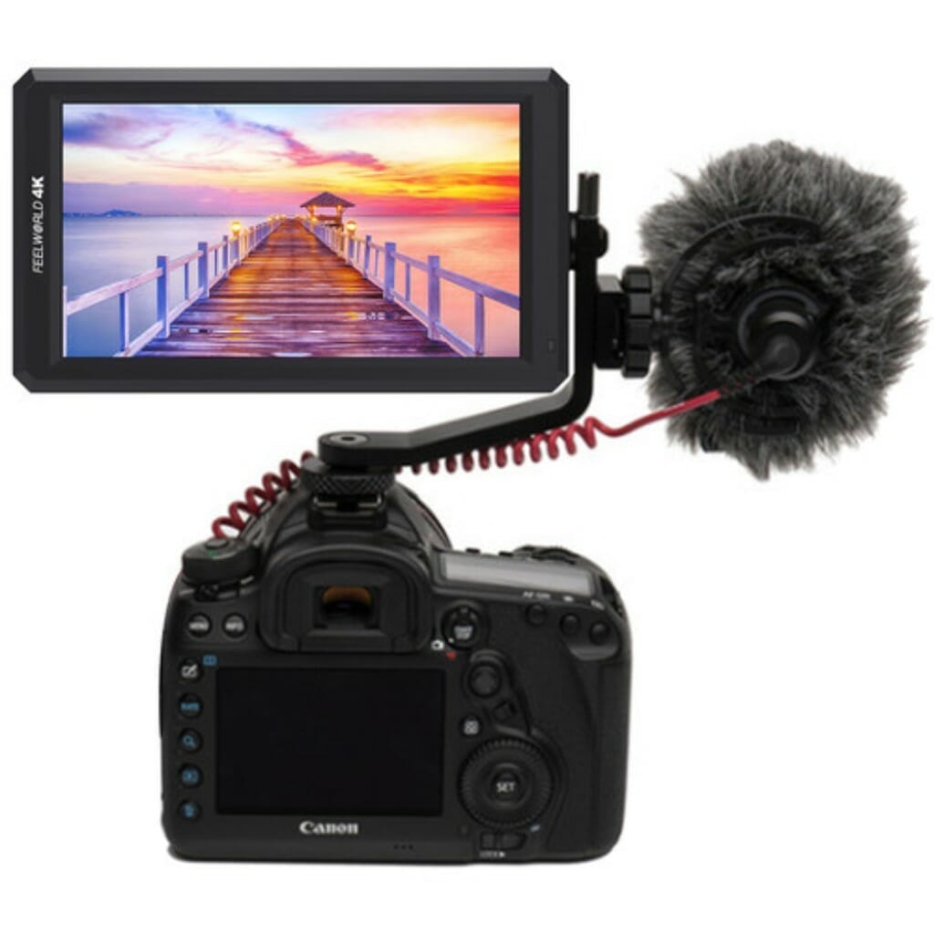 FeelWorld 5.7" Full HD HDMI On-Camera Monitor with 4K Support and Tilt Arm - Image 3