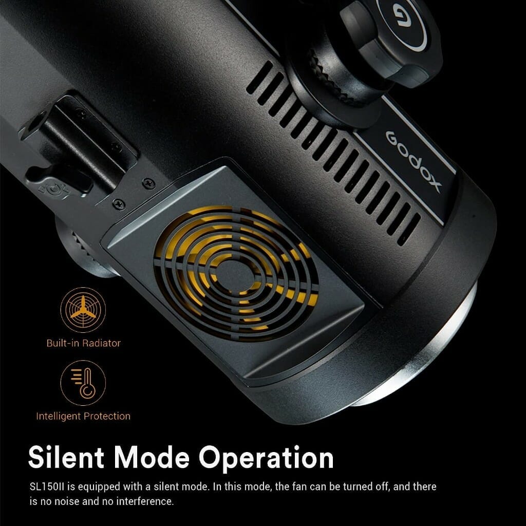 Godox 150W 5600±200K Bowens Mount CRI 96 TLCI 97 Daylight Balanced LED Continuous Video Light - Image 3