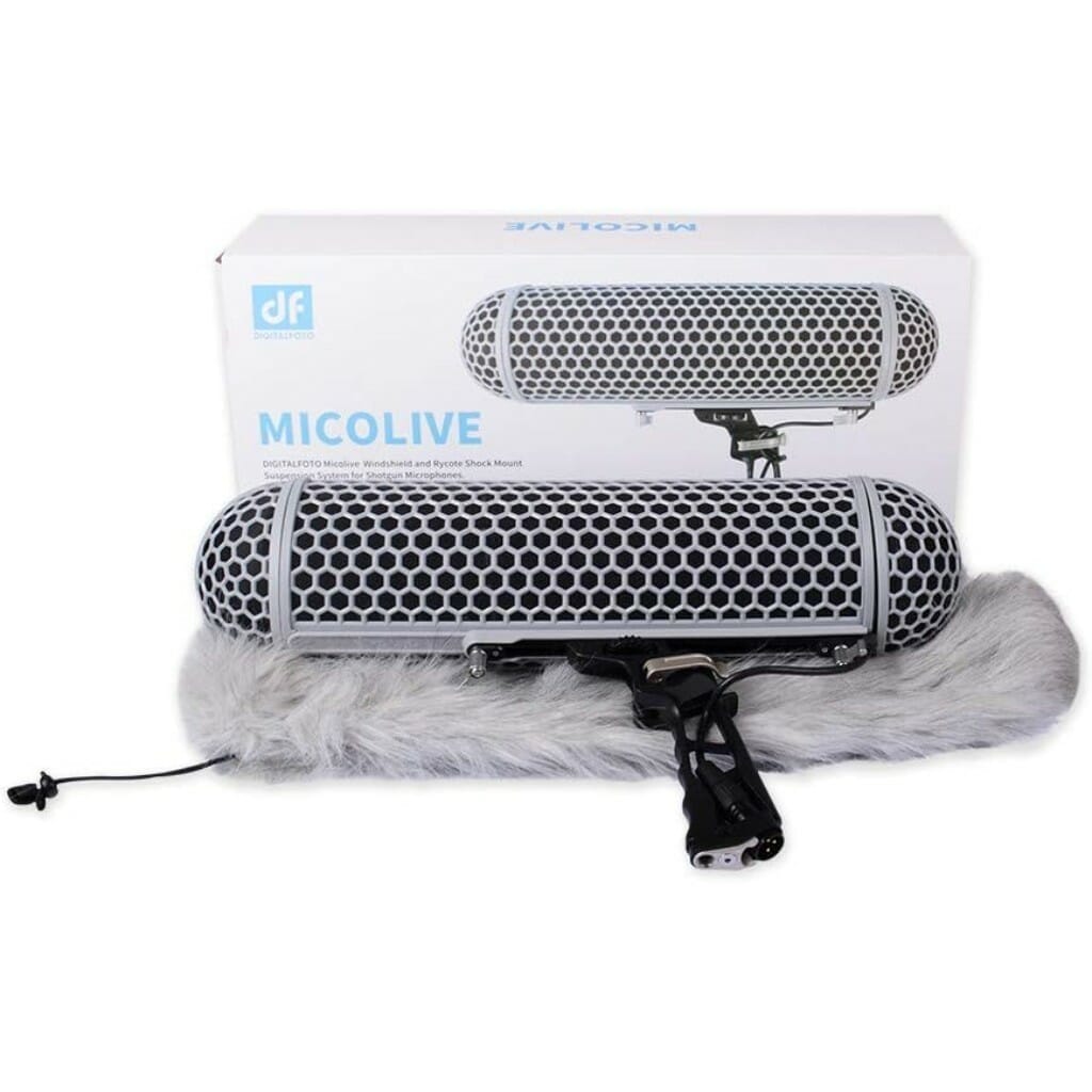 Micolive Microphone Windshield Blimp Windscreen Style Protect Cage and Shock Mount Suspension System - Image 7