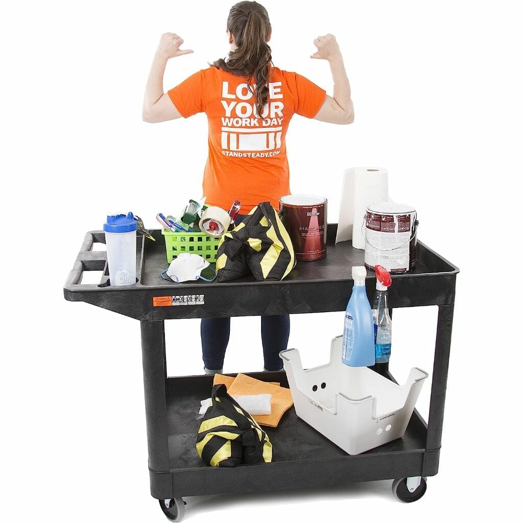 Tubstr Extra Large 2 Shelf Utility Cart - Image 6